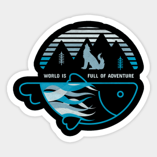 Fishing & Adventure: Full Of Adventure Sticker